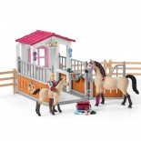 Box Cavalli Arabi e Addetta Cura Animali - Schleich 42369 